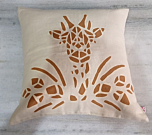APPLIQUE CUSHION COVER