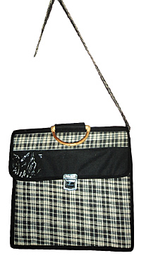 Checkered Bag Black Mix