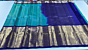 Blue Check Kanchi Silk Saree