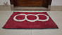 Bathroom Mats RED - set of 2 pcs 40x60cm - Soft Feel Washable Quality