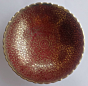 Decorative Brass fruit Bowl | Red