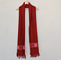 Red Multicolor Handwoven Merino Wool Traditional Kinnauri Stole