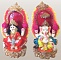 Handcrafted Clay Ganesha & Laxmi Idols | 25x19x5
