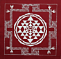 Handcrafted Aipan Art Maha Laxmi Sri Yantra 1212