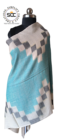 Multi Coloured Striped Pashmina Stole