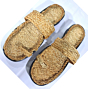 Handmade comfortable jute slippers