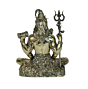 Brass Lord Shiv Idol for Home Temple | Mahadev Brass Murti for Puja, Meditation & Spiritual Home Decor BH11205