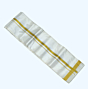 Artsilk Dhothi with Golden Zari | Cream | 30 Kulikai Border Size | AS 254