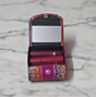 Handcrafted Leather Lipstick Case with Mirror for 3 Lipsticks