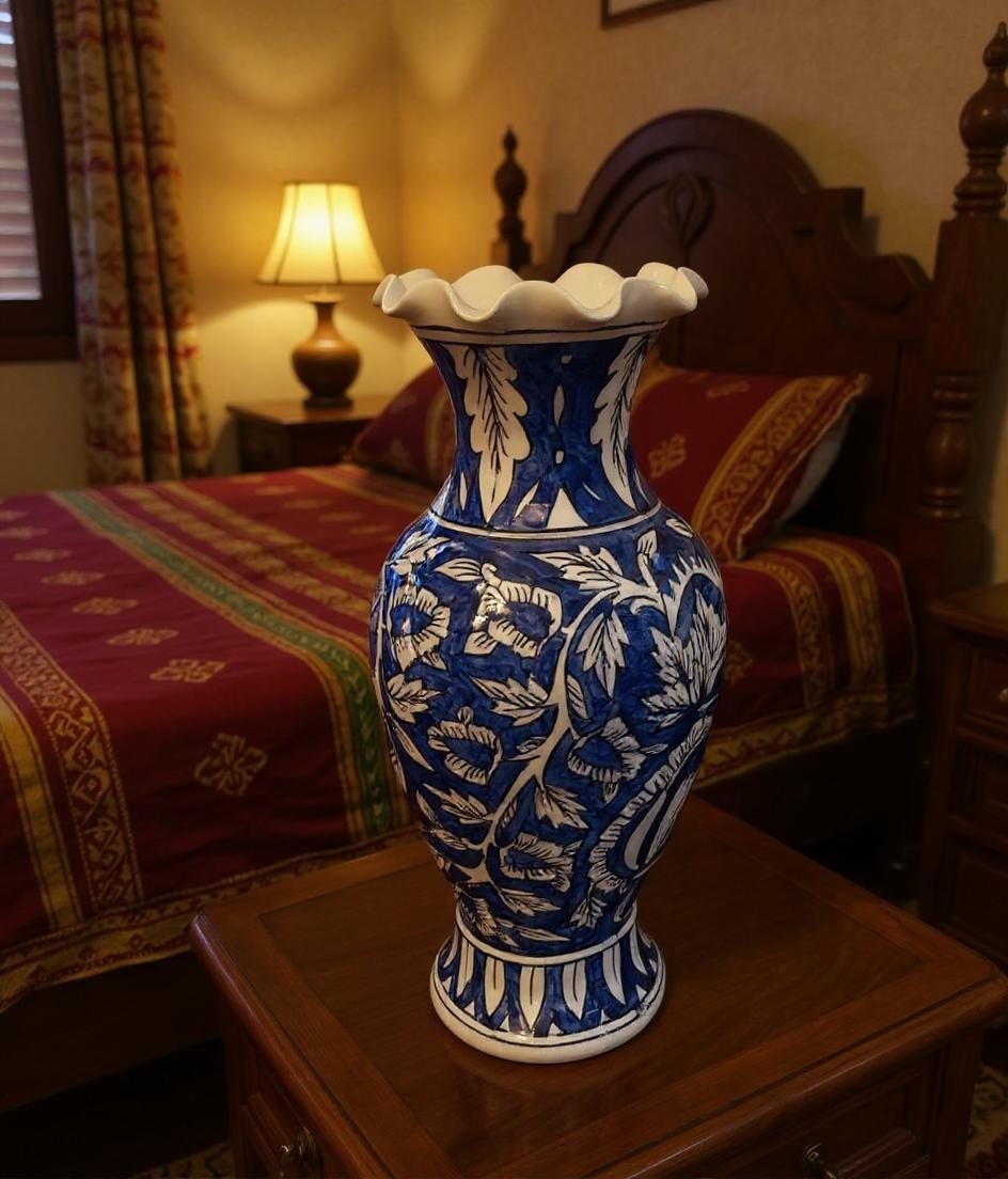 Hand-Painted Ceramic Vase