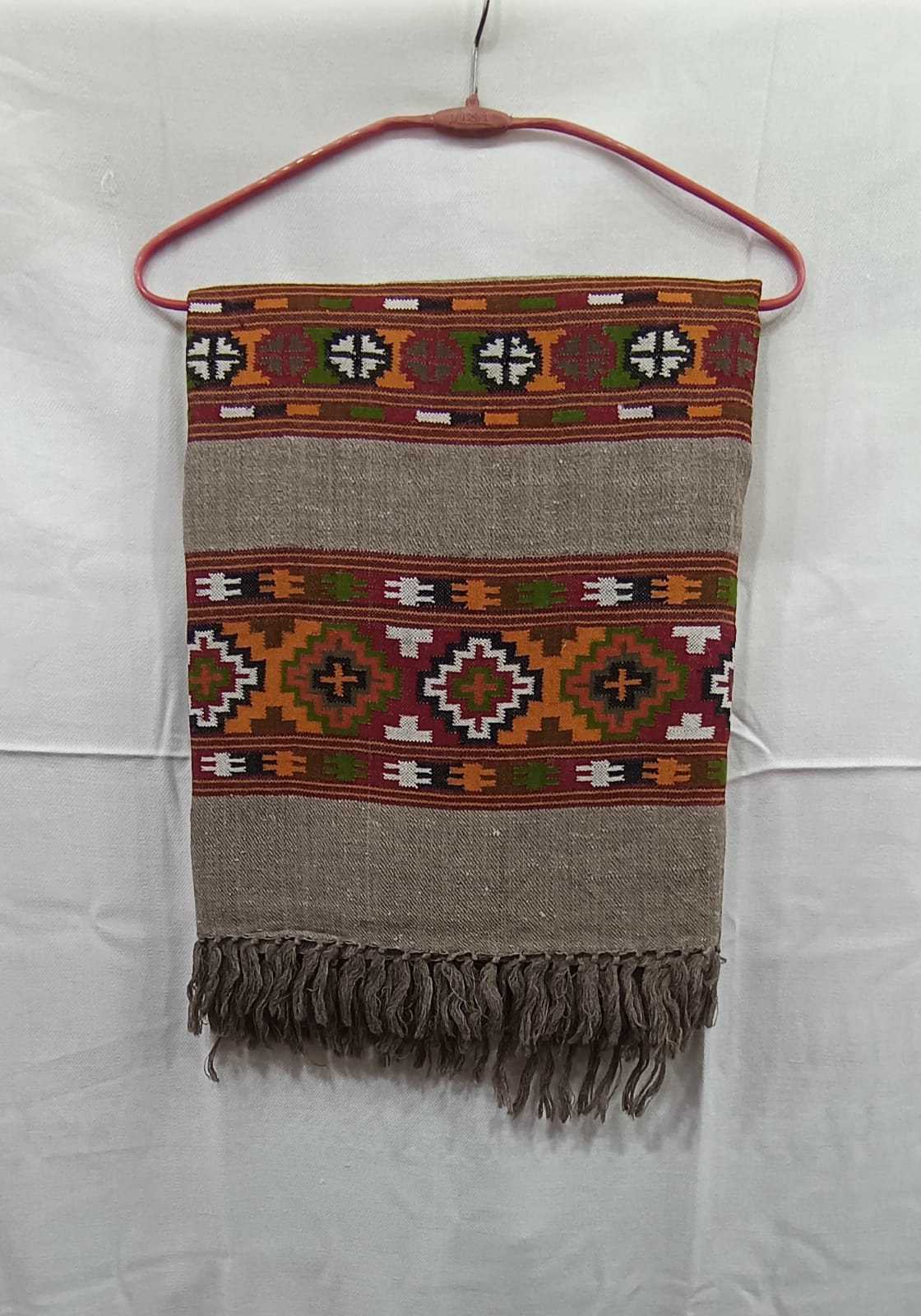Buy Handwoven Grey Yak Wool Shawl Online