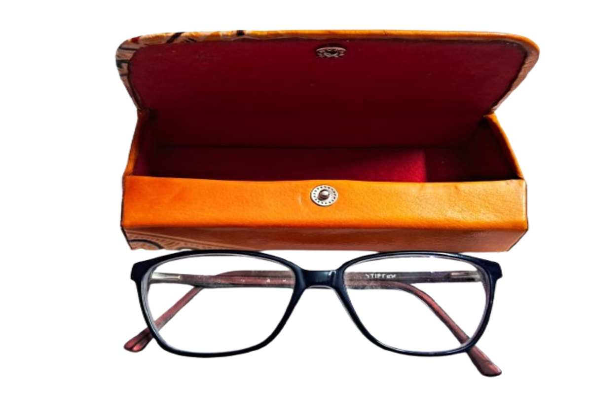 Genuine Leather Designer Shantiniketan Spectacle Case
