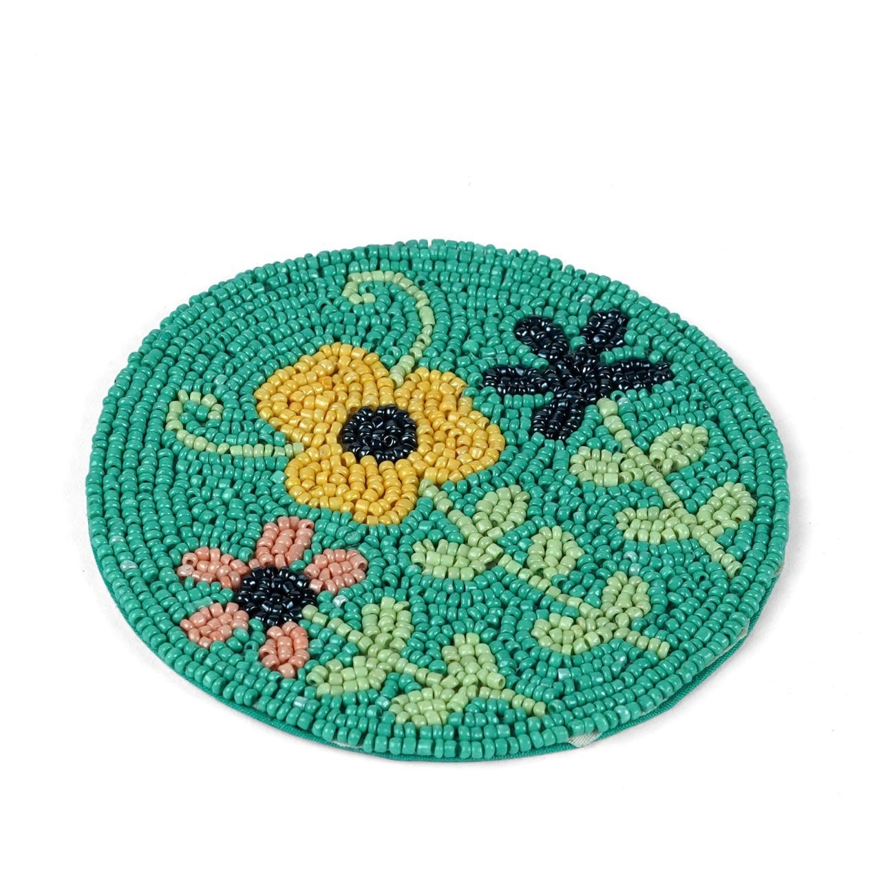 Buy Handcrafted Beaded Coasters | Set of 6 | 4x4 Inches