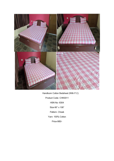 Handloom Cotton Bedsheet 