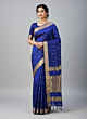 Maheshwari Saree Diamond Border Buti Saree | Royal Blue | 5.5 meters