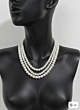 Handcrafted Triple-Layered Pearl Necklace 