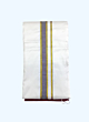 White Dhothi with Mayilkann Dhothi