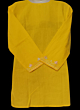 Women Embroidered Pure Cotton yellow short kurti