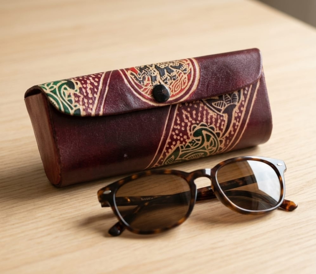 Handcrafted Leather Sunglass Case 