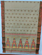 Bengal Red & Off-White Cotton Tangail Saree