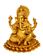 BRASS GANESH LOTUS 8 INCH  