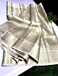 Nayantara-Inspired Tissue Metallic Designer Saree | Silver