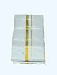 Art Silk Dhothi with Golden Zari Border | Cream | AS 4171
