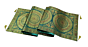 Premium Banarasi Brocade Silk Table Runner -Ethnic Mandala Design  16 x 72 inches - 6 Ft Long- Emerald Green