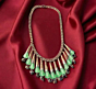 Green Polaroid Stone Necklace