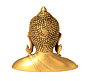 BRASS BUDDHA BUST 6 INCH 
