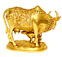 BRASS COW  CALF 6 INCH