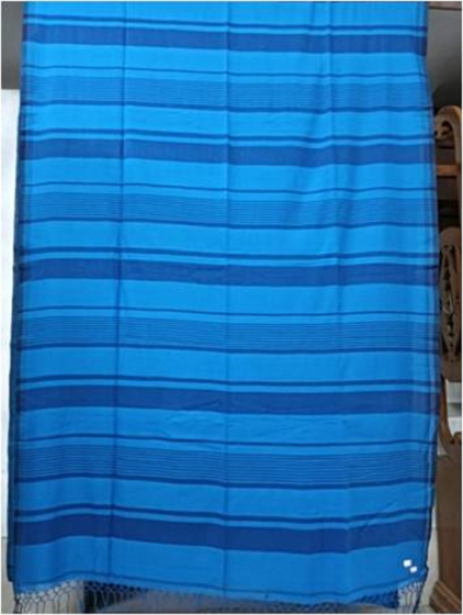 100s COTTON WEFT STRIPE SAREE