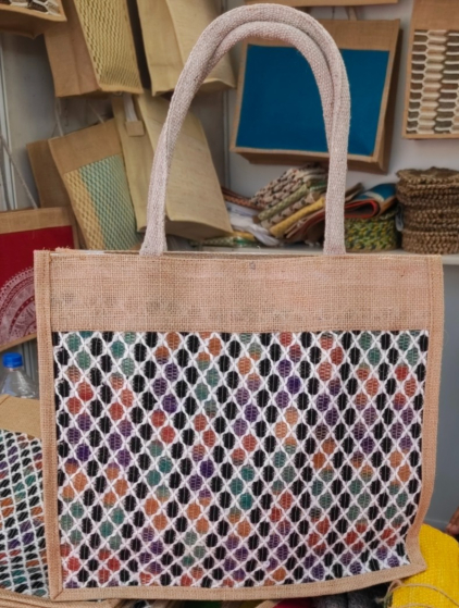 Handmade jute hand bag