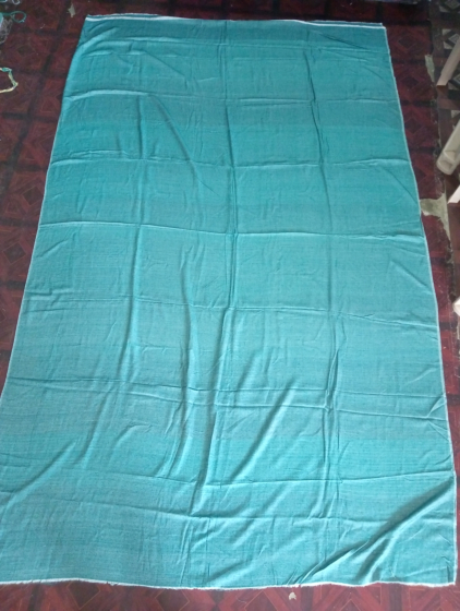 spun cotton green  bedsheet