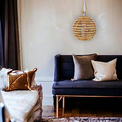 Handmade Cane Rattan Wicker Hanging Lampshade
