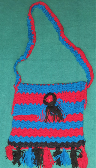 Multicolour Handmade Woolen Purse