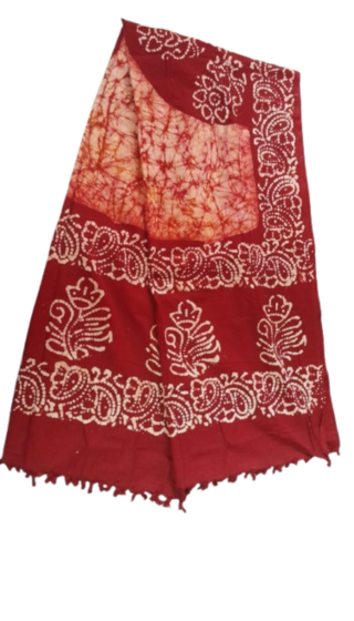 Pure Cotton Hand Batik Dupatta Stole