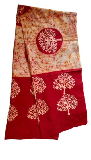 Pure Cotton Hand Batik Dupatta Stole