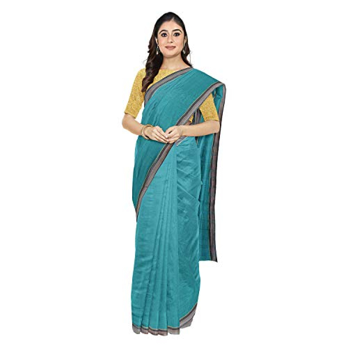 Tasar Dobby Silk  Saree | Sky Blue 