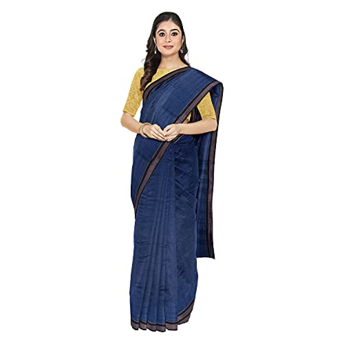Tasar Dobby Silk Saree | Blue