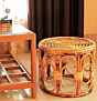 Handmade Bamboo Cane Stool