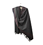 Dhaga Vishwas Ka Handloom Stoles Grey With Brown and Blue Border