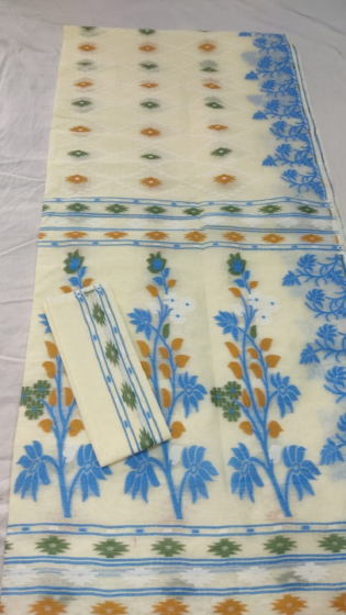 Cotton saree with Blouse Piece