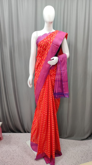 Pochampally Cotton Saree | Multicolor