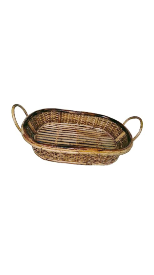 Handmade Cane Tray with Handles