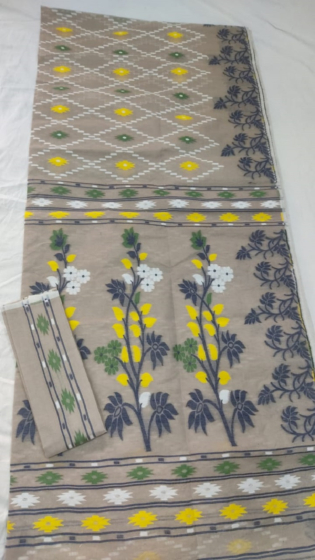 Cotton saree with Blouse Piece