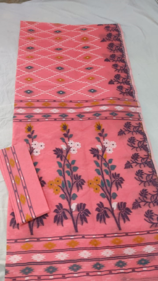 Cotton saree with Blouse Piece