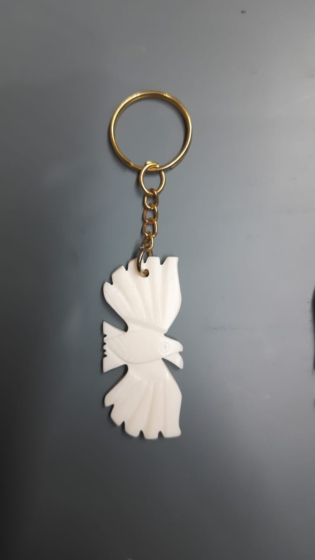 BONE KEYCHAIN BUTTERFLY
