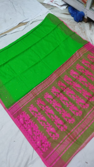 Dhakai jamdani -Beige