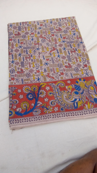 Kalamkari cotton saree